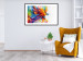 Wall Poster Horizontal Parrot - unique composition with a colorful bird on white 137163 additionalThumb 12