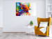 Wall Poster Horizontal Parrot - unique composition with a colorful bird on white 137163 additionalThumb 21