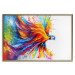 Wall Poster Horizontal Parrot - unique composition with a colorful bird on white 137163 additionalThumb 7