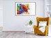 Wall Poster Horizontal Parrot - unique composition with a colorful bird on white 137163 additionalThumb 11