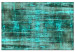 Canvas Art Print Emerald Waves (1-piece) Wide - modern green abstraction 138363