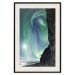 Poster Wonder of Nature - picturesque aurora borealis in the sky amidst towering cliffs 138763 additionalThumb 26