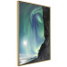 Poster Wonder of Nature - picturesque aurora borealis in the sky amidst towering cliffs 138763 additionalThumb 14