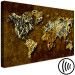 Canvas Print Golden Lands (1-piece) Wide - world map in rich aesthetics 142363 additionalThumb 6