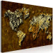 Canvas Print Golden Lands (1-piece) Wide - world map in rich aesthetics 142363 additionalThumb 2