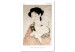 Canvas Print Woman Powdering Neck (1-piece) Vertical - portrait on a light background 142463
