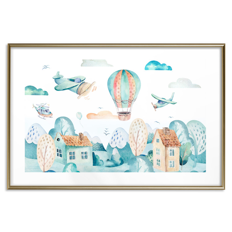 Poster Airplane Town [Poster] 142863 additionalImage 25