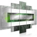 Canvas Metal Abstraction (5-piece) - geometric green composition 144063 additionalThumb 2