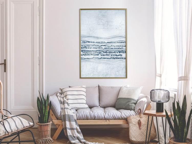 Wall Poster Traces in the Snow - Abstract Shapes on the Soft Background 145363 additionalImage 12
