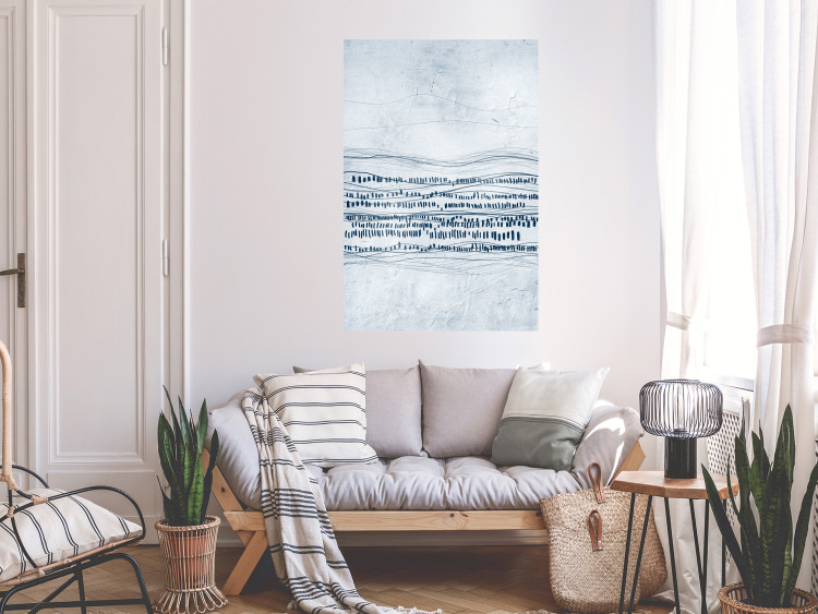 Wall Poster Traces in the Snow - Abstract Shapes on the Soft Background 145363 additionalImage 11