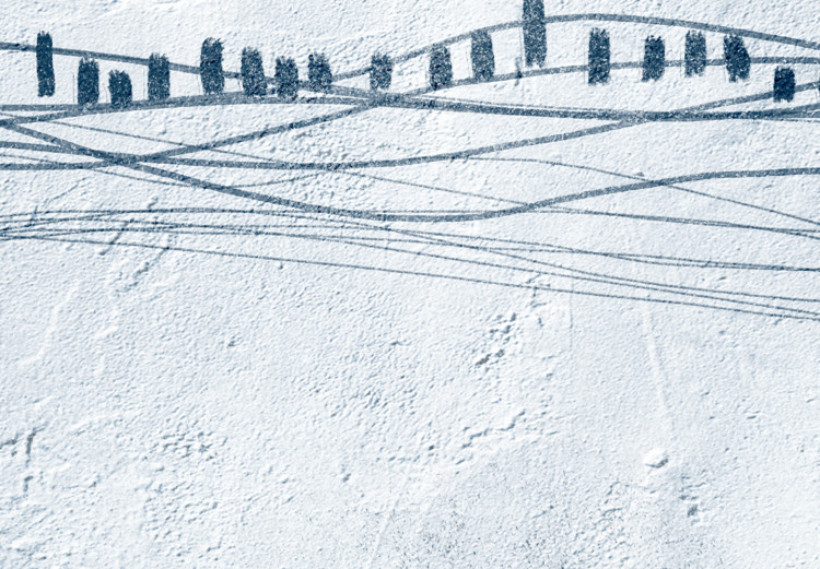 Wall Poster Traces in the Snow - Abstract Shapes on the Soft Background 145363 additionalImage 2