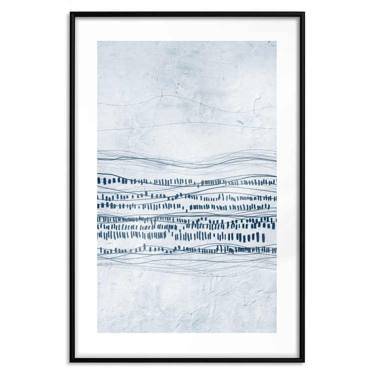 Wall Poster Traces in the Snow - Abstract Shapes on the Soft Background 145363 additionalImage 25