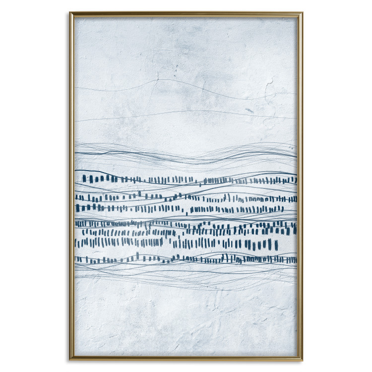 Wall Poster Traces in the Snow - Abstract Shapes on the Soft Background 145363 additionalImage 26