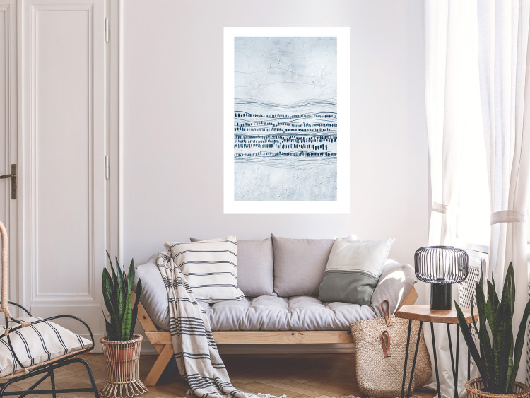 Wall Poster Traces in the Snow - Abstract Shapes on the Soft Background 145363 additionalImage 14