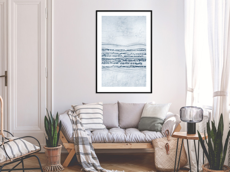 Wall Poster Traces in the Snow - Abstract Shapes on the Soft Background 145363 additionalImage 16