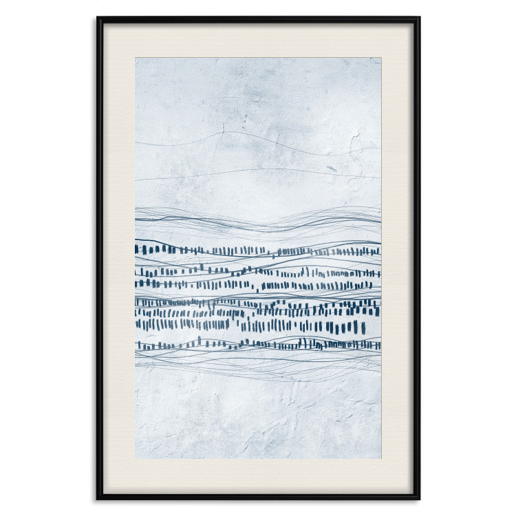 Wall Poster Traces in the Snow - Abstract Shapes on the Soft Background 145363 additionalImage 24