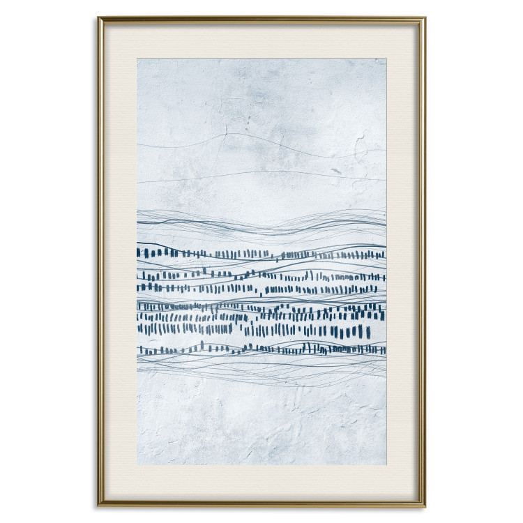 Wall Poster Traces in the Snow - Abstract Shapes on the Soft Background 145363 additionalImage 27