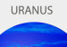 Canvas Print Uranus - Blue Planet of the Solar System on a Gray Background 146463 additionalThumb 4
