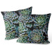 Decorative Velor Pillow Symmetry of succulents - a plant composition with rich detailing 147063 additionalThumb 3