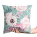 Decorative Velor Pillow A floral dream - a pink and green motif inspired by nature 147263 additionalThumb 2