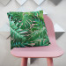 Decorative Microfiber Pillow Botanical lace - a floral composition in greens and pinks cushions 147663 additionalThumb 2