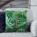 Decorative Microfiber Pillow Botanical lace - a floral composition in greens and pinks cushions 147663 additionalThumb 6