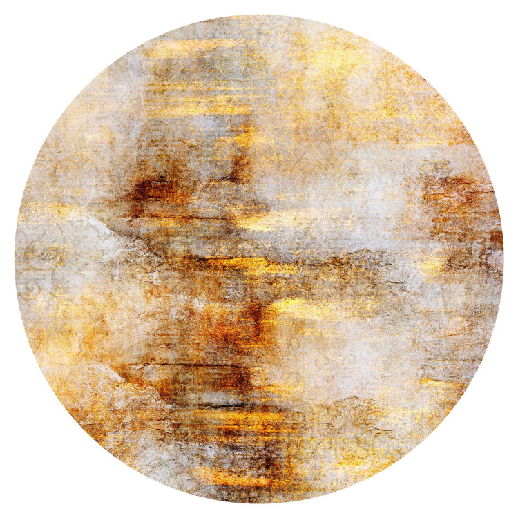 Round wallpaper Luminous Texture - Abstract Composition in Warm Tones 149163 additionalImage 1
