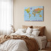 Canvas Art Print World Map in English (1-piece) - colorful continents and text 149663 additionalThumb 4