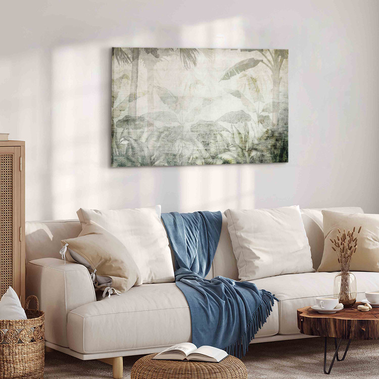 Canvas A Memory of Nature - A Delicate Composition With Jungle Vegetation 151163 additionalImage 10