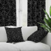 Decorative Microfiber Pillow Elegant Ornamentation - Black Composition With Delicate Pattern 151363 additionalThumb 4