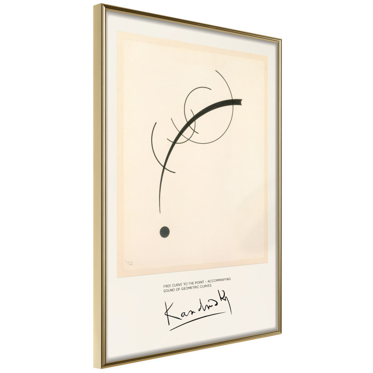 Wall Poster Free Curve - Line and Dot on the Plane According to Kandinsky 151663 additionalImage 4