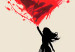Wall Poster Red Heart - A Girl With a Balloon Inspired by Banksy’s Style 151763 additionalThumb 3