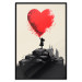 Wall Poster Red Heart - A Girl With a Balloon Inspired by Banksy’s Style 151763 additionalThumb 17