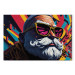 Canvas Hipster Santa - Bearded Man With Sunglasses 151863