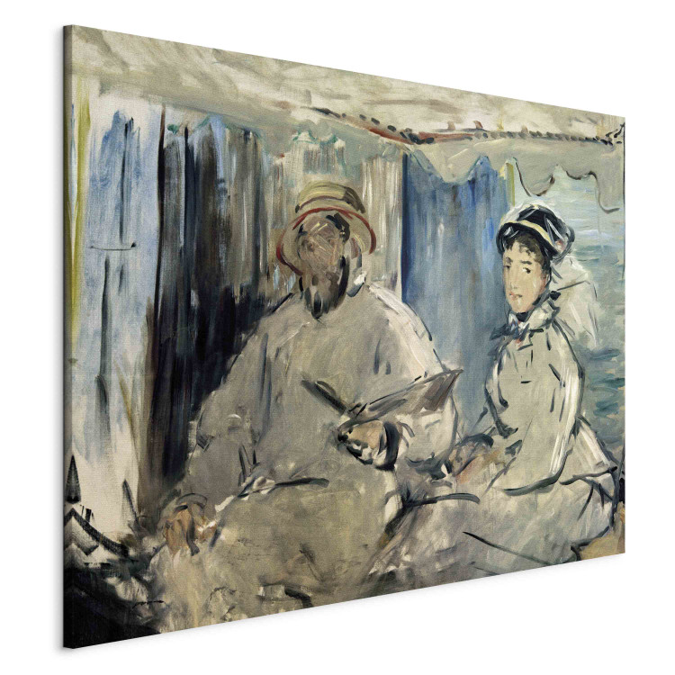 Reproduction Painting Monet peignant dans son atelier 154263 additionalImage 2