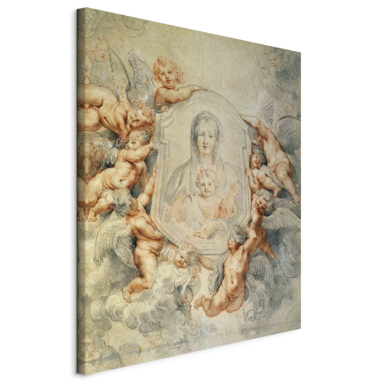 Reproduction Painting The Image of the Madonna, carried by Angels 156463 additionalImage 2