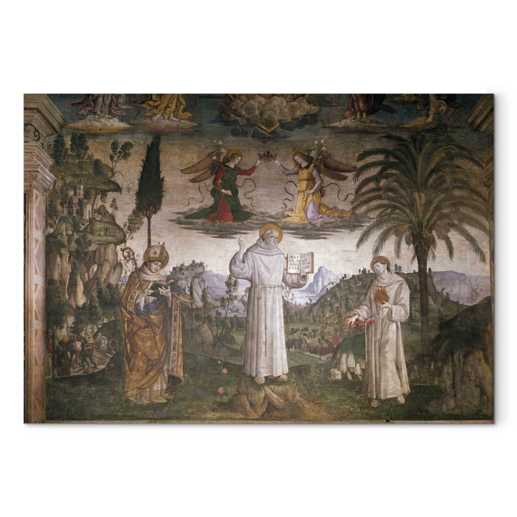 Art Reproduction St. Bernard of Siena with Saints Louis of Toulouse and Anth 157163