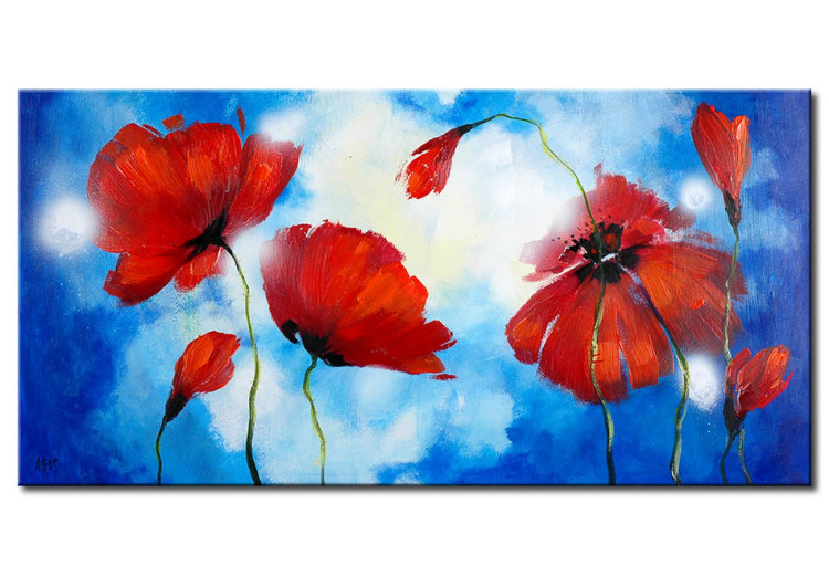 Canvas Art Print Poppies against the sky 47163