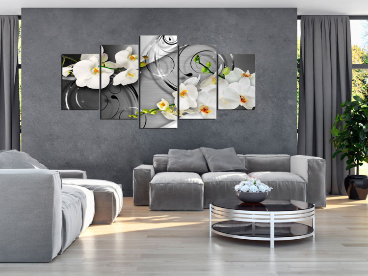 Canvas Milky orchids 50063 additionalImage 3