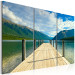 Canvas Art Print A pier on the lake 58763 additionalThumb 2