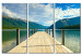 Canvas Art Print A pier on the lake 58763