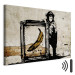Canvas Art Print Inspired by Banksy - sepia 58963 additionalThumb 8