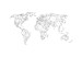 Wall Mural Map of the World - white solids 59963 additionalThumb 1
