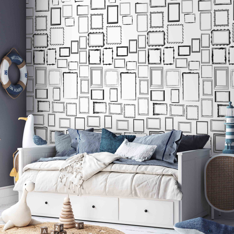 Wall Mural Create Your Own Space - Background with empty frames for DIY filling 61063 additionalImage 6