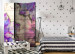Room Divider Screen Purple Memory - purple flowers with diamond ornaments 95263 additionalThumb 4
