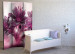 Room Divider Flame of Purple - purple lily flower with ornaments on a background of glow 95663 additionalThumb 2