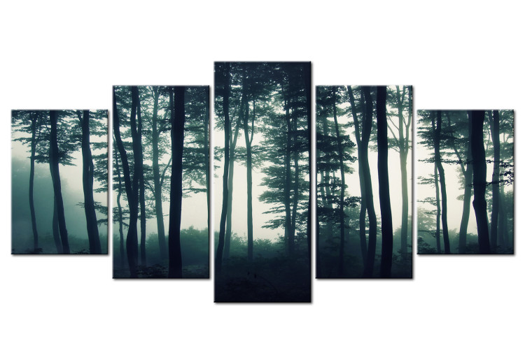 Canvas Art Print Dark Forest (5 Parts) Wide 107773