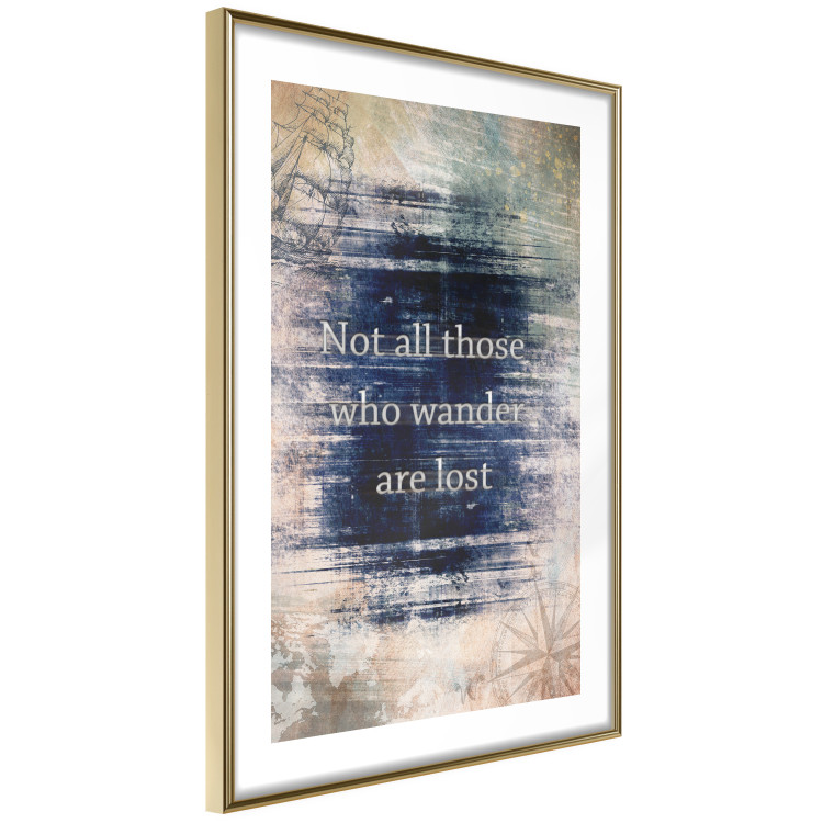 Poster Not All Those Who Wander Are Lost - motivational English quote 114573 additionalImage 5