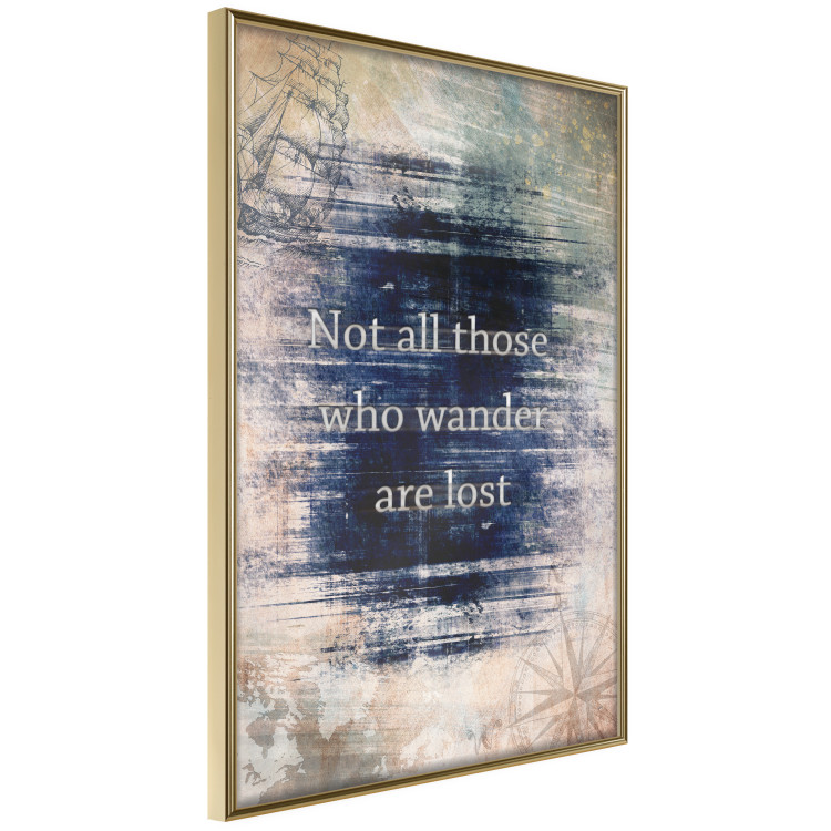 Poster Not All Those Who Wander Are Lost - motivational English quote 114573 additionalImage 2