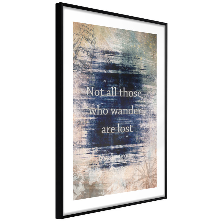 Poster Not All Those Who Wander Are Lost - motivational English quote 114573 additionalImage 3